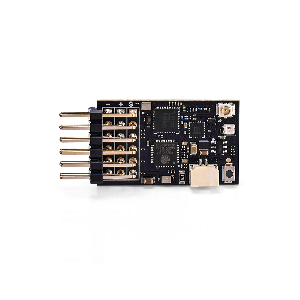Receiver 9IMOD 2.4G/915M Dual Band PWM Receiver 6CH 100mW 20dBm ELRS with Voltage Feedback For FPV Drone Car Boat Fixed Wing