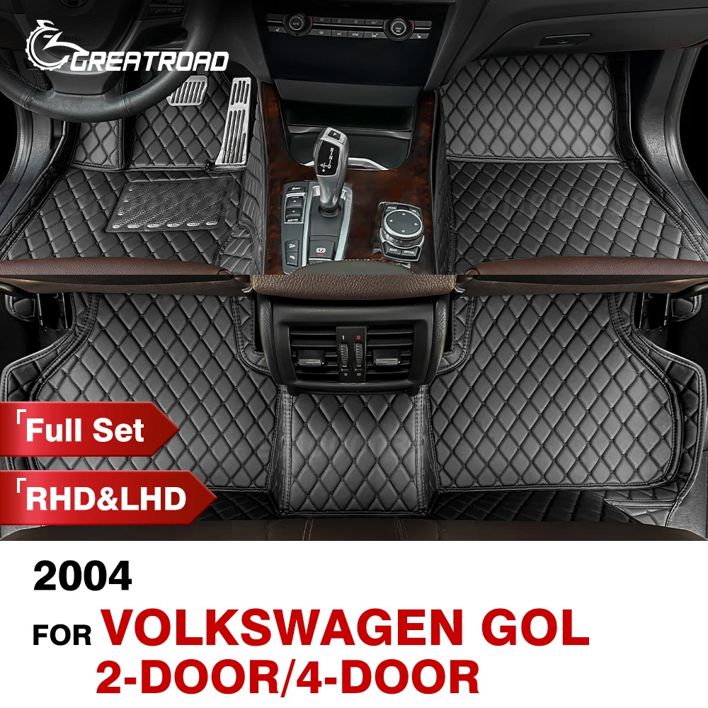 

Автомобильные коврики для VW Volkswagen Gol 2 двери/4 двери 2004 пользовательские автомобильные подушечки для ног автомобильный ковер чехол аксессуары для интерьера