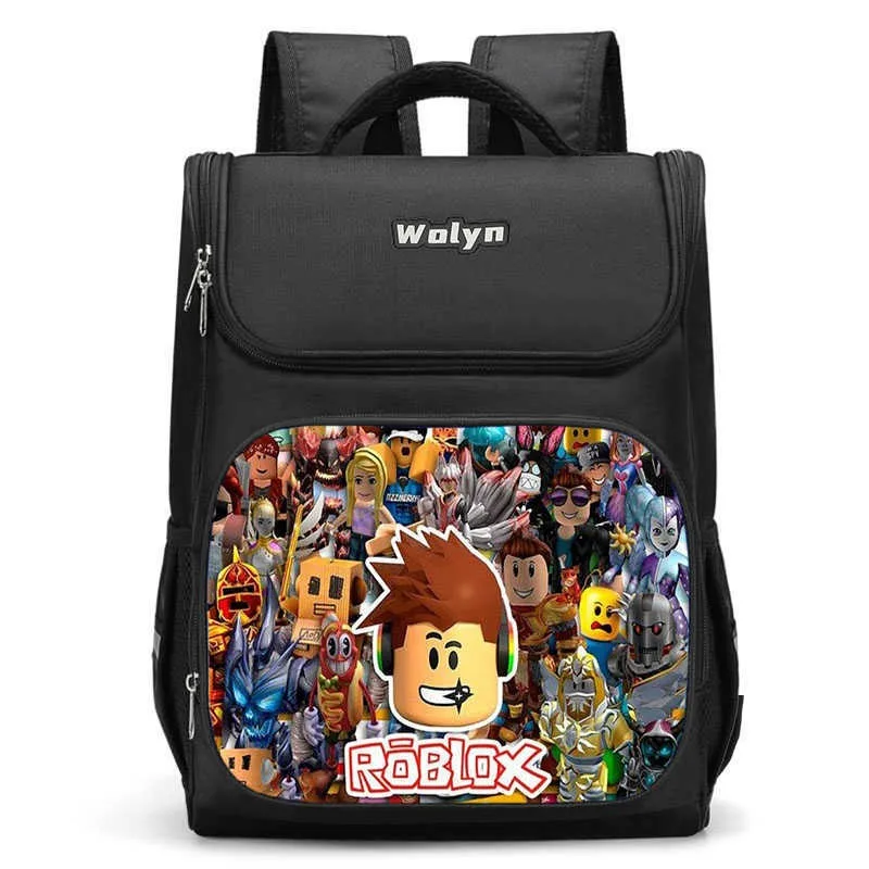 حقيبة ظهر Game Roblox Creative Peripheral Cartoon مطبوعة عبر الحدود للأطفال وطلاب المدارس الابتدائية، هدية على الظهر