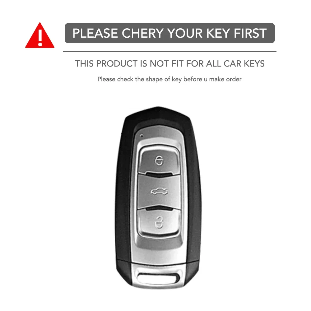 Silicone Car Key Case Cover with Keychain Holder for Geely Emgrand 7 GX3 Atlas GS NL3 Gili Emgrand 7 EX7 GT GC9 Protector #2