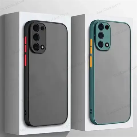 Coque de téléphone blindée mate, étui antichoc pour OPPO A54 A94 A52 A72 A92 A74 A53 OPPO Reno 8 7 6 5 Pro Find X5 X3 Lite Funda