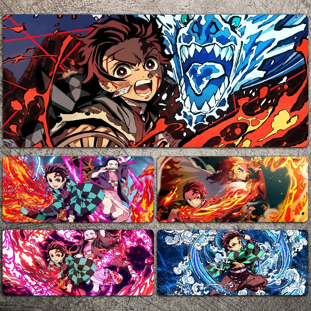 

Anime Mouse Pad K-Kimetsu No Yaiba Mousepad Large Gaming Mouse Pad LockEdge Thickened Computer Keyboard Table Desk Mat