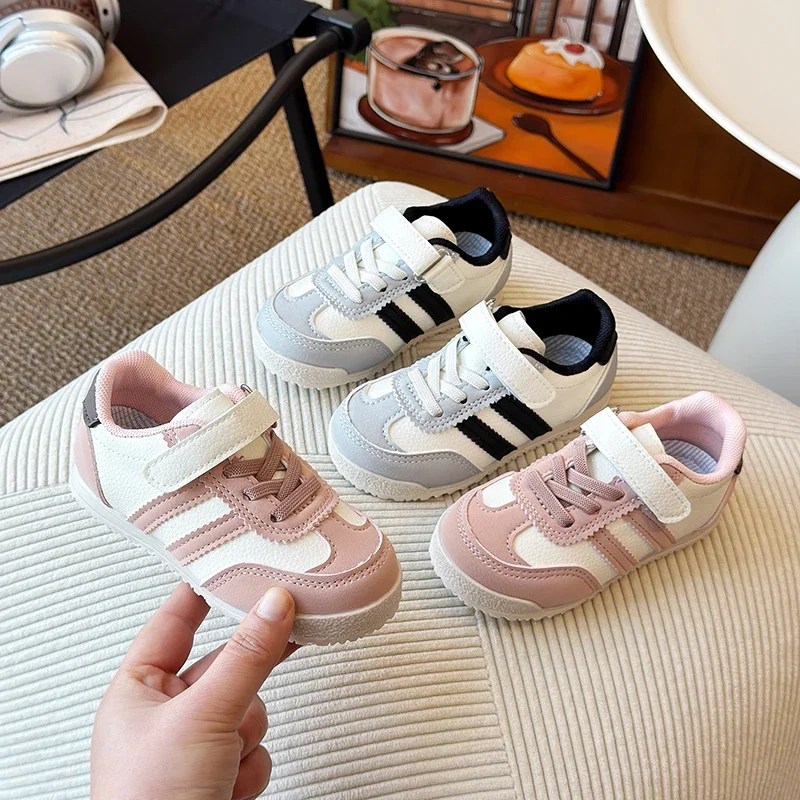 

Children's Sneakers for Boy 2025 New Girls School Casual Shoes Fashion Running Non-slip Kids Sports Shoes Soft Bottom Patchwork