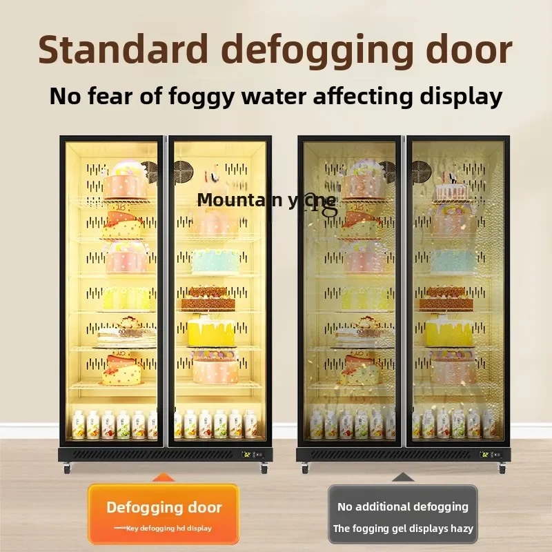 C20 Cake Display Cabinet Commercial Vertical Refrigerated Baking Refrigerator Air-cooled Fresh-keeping Cabinet