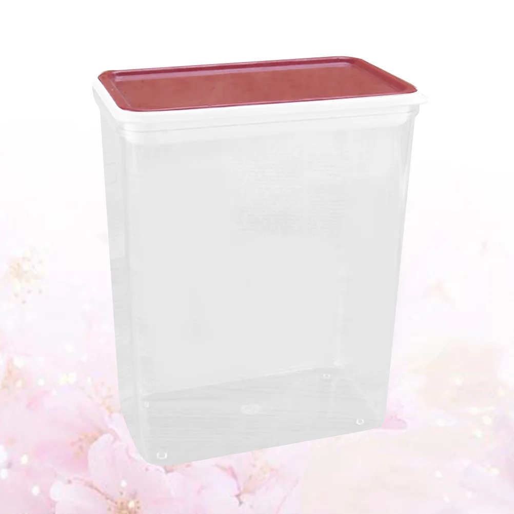 

Large Transparent Airtight Powder Storage Container Leakproof Plastic Box Food Storage Container for Cereal Flour Sugar Snacks