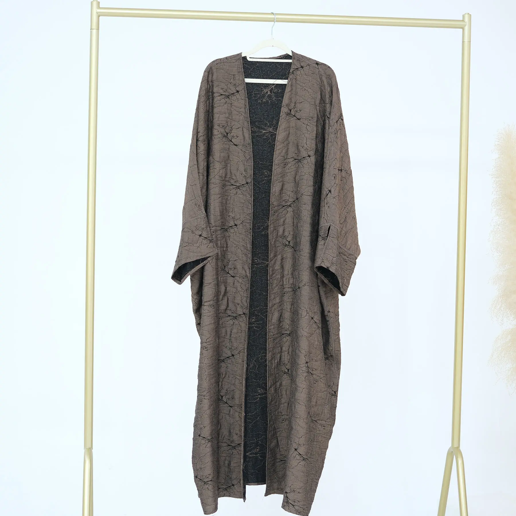 

2026 Исламская одежда: Абайя, Дубайский кафтан, женское мусульманское платье, Рамадан, Турецкий кебайя, женский кафтан, роба, кимоно, кардиган, двусторонняя одежда