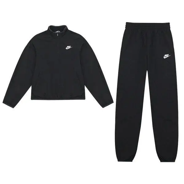 طقم ملابس رياضية نسائية من NIKE NSW منسوجة من Anorak باللون الأسود FD3058-010 #1