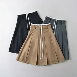 2024 new women fahsion skirts high quality black mini skirts