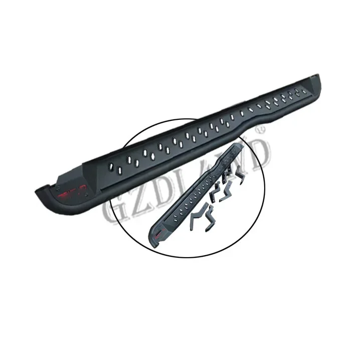 GZDL4WD Accesorios exteriores para coche Pedal de paso Juego de escalones laterales