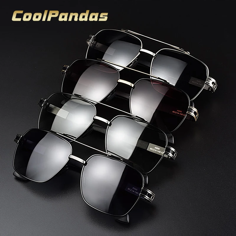 Brand Square Photochromic Sunglasses For Men Women Polarized Sun Glasses Chameleon Anti-glare Driving Oculos zonnebril heren