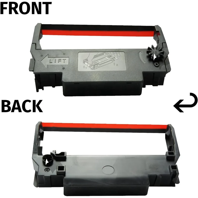 12 Uds cinta de impresoras negra y roja para impresora Epson ERC38 ERC30 ERC34 TM-U220A/220B/220D/300/375 para SNBC BTP-M180