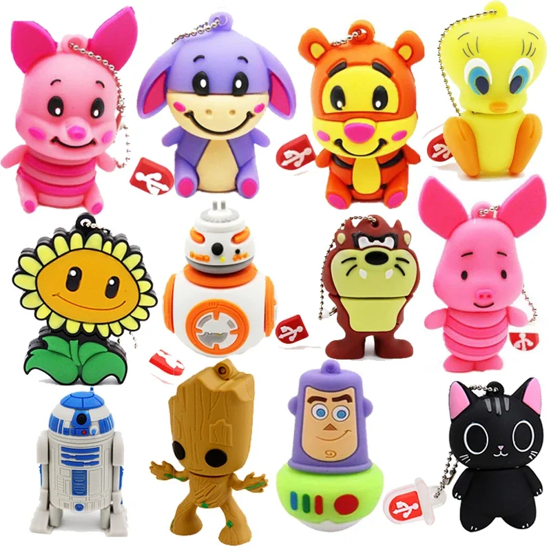 Jasters Creatieve Cartoon Usb Flash Drives Verschillende Schattige Dieren Cadeau Geheugenstick 64Gb 32Gb Pen Drive Verjaardagscadeaus Voor Kinderen