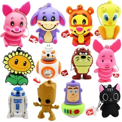 JASTERS Creative Cartoon USB Flash Drives Various Cute Animal Gift Memory Stick 64GB 32GB Pen Drive Birthday Gifts for Children