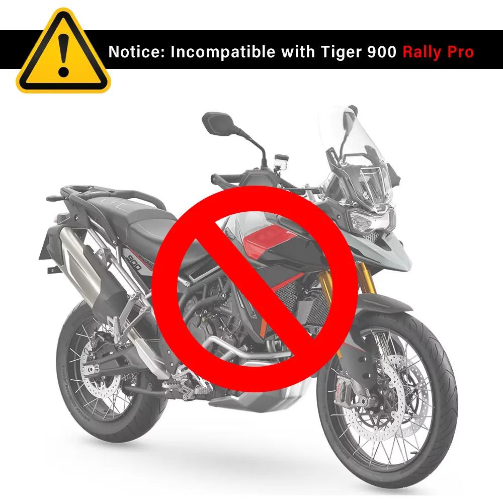 For Tiger 900 / GT / GT Pro / GT Low , For Tiger Sport 850 Front Fender Extender Mudguard Extension Splash Guard Wheel Hugger