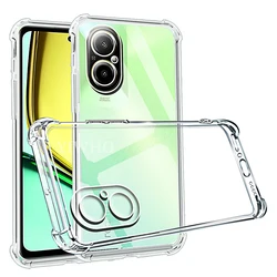 Shockproof Phone Case for Realme C67 4G Transparent Clear Silicone Soft TPU C55 C53 C51 C35 C33 2023 Back Cover C 67 55 53 51 35