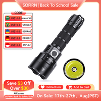 Sofirn C8G Powerful LED Flashlight 21700 SST40 18650 With Power Indicator Lantern Torch 2 Groups Ramping SOS Beacon Outdoor