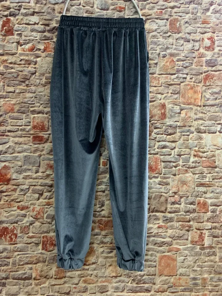 Winter New Women's Velvet Velour Joggers Soft Stretch Warm Sweatpants Pants With Pockets 7colors