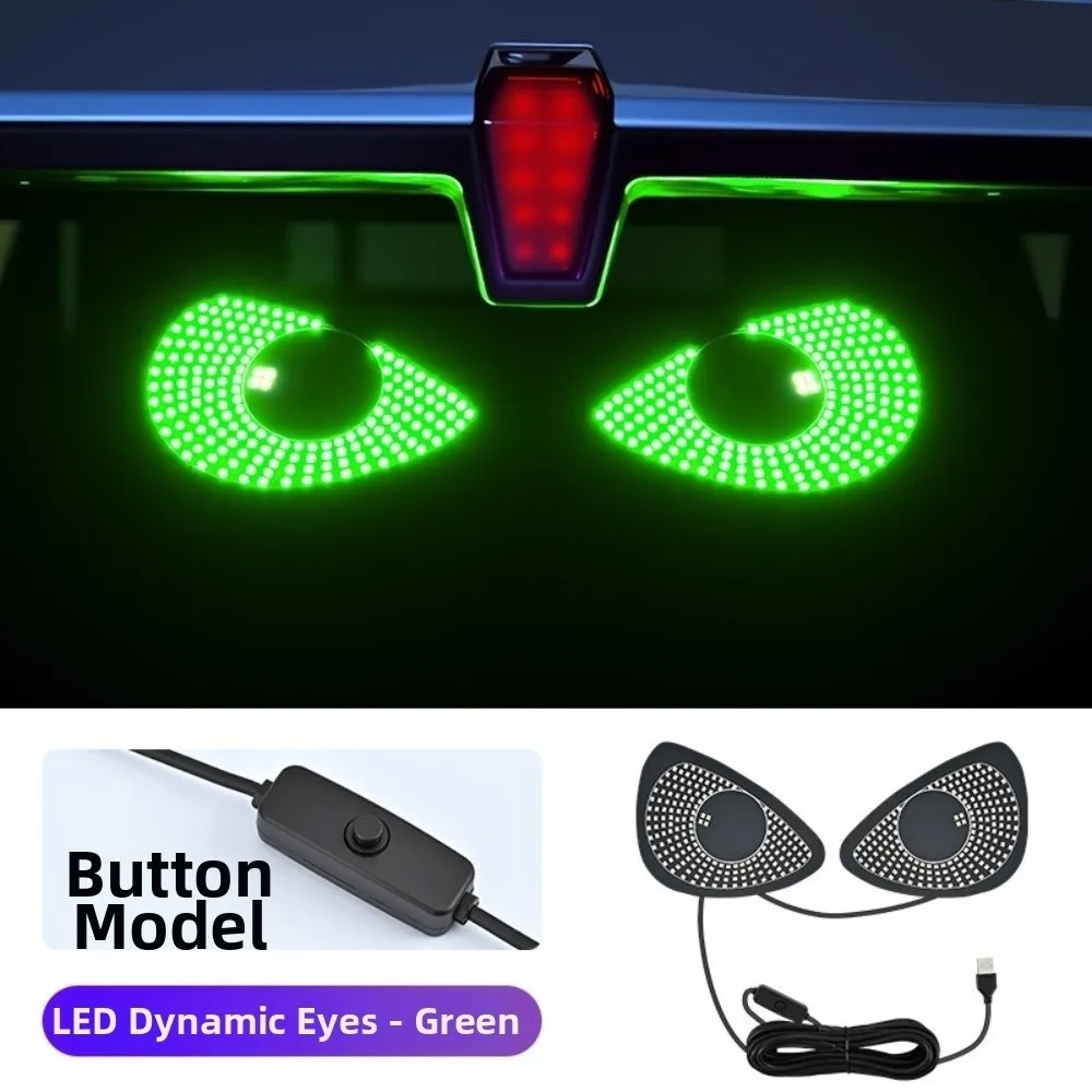 New Flashing Car LED Warning Light USB Powered Multi-mode Devil Eyes Light LED Car Atmosphere Light for Car Windshield