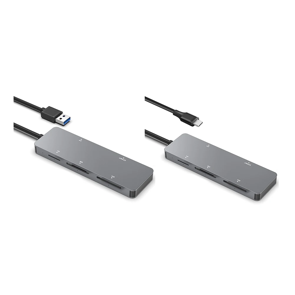 5 in 1 SD Card Reader USB/Type-C Card Reader for CFast/CF/XD/Secure Digital/TF Memory Card Reader Flash Drive Cardreader Adapter