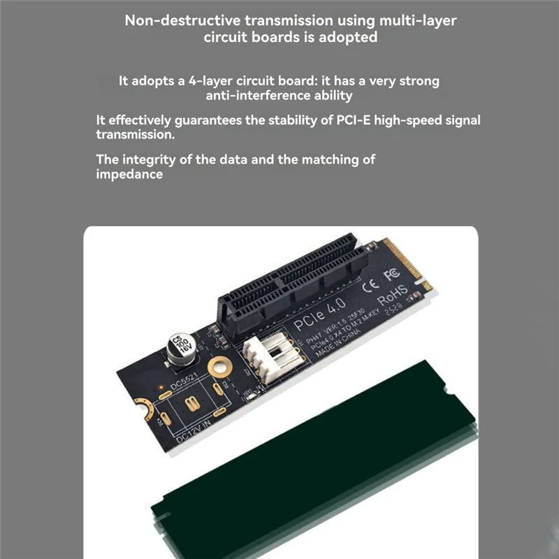Porta M2 a scheda di espansione PCIE Slot NGFF a PCI-E X4 Converti adattatore di conversione compatibile X1 X4 X8 X16 Interfaccia PCI-E