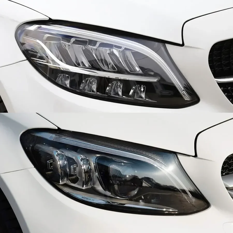 For 2019-2021 Mercedes Benz W205 C180  C200  C260L  C280  C300  Headlamp Cover Transparent Lampshade Headlight Shell Plexiglass