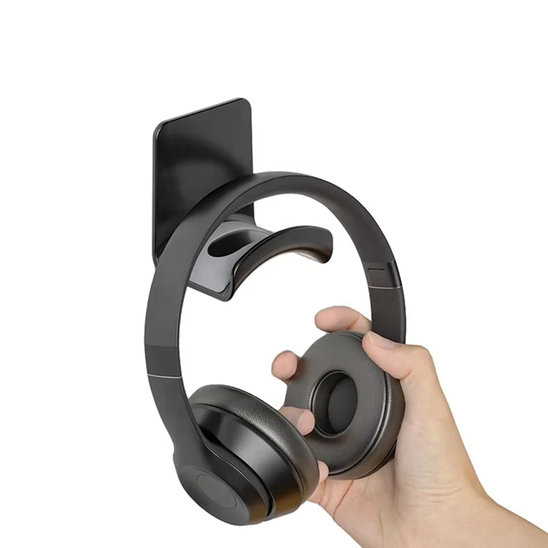 Headphone Stand Wall-Mounted Punch-Free Headphone Stand Storage Hook Under-Desk Hanging Headphone Stand