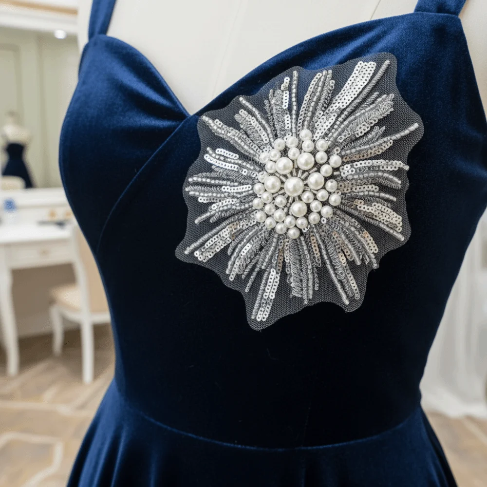 

Форма из бисера, аппликация среднего размера, ручная работа, вышивка бисером, аппликация, нежная модная аппликация, нашивки, свадебные платья