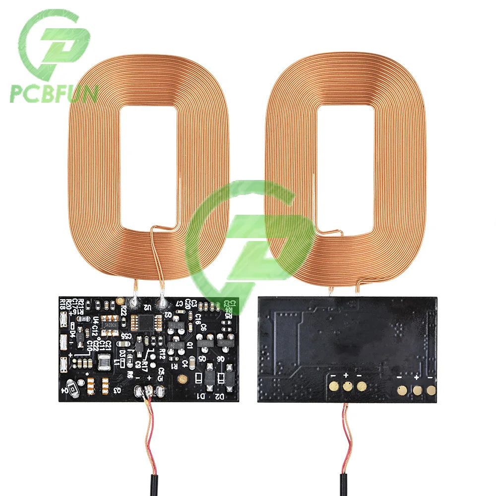 Diy Standaard Draadloze Oplaadspoel Ontvanger Module Pcba Board Coil Printplaat Diy Batterij Spoel 5V 1a Snelle Lader Module