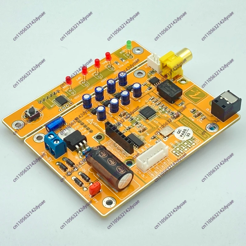 AK4118 Coaxial Board Optical Fiber to IIS Support USB Bluetooth Card Slot 192K/24bit DIR Digital Receiver Board