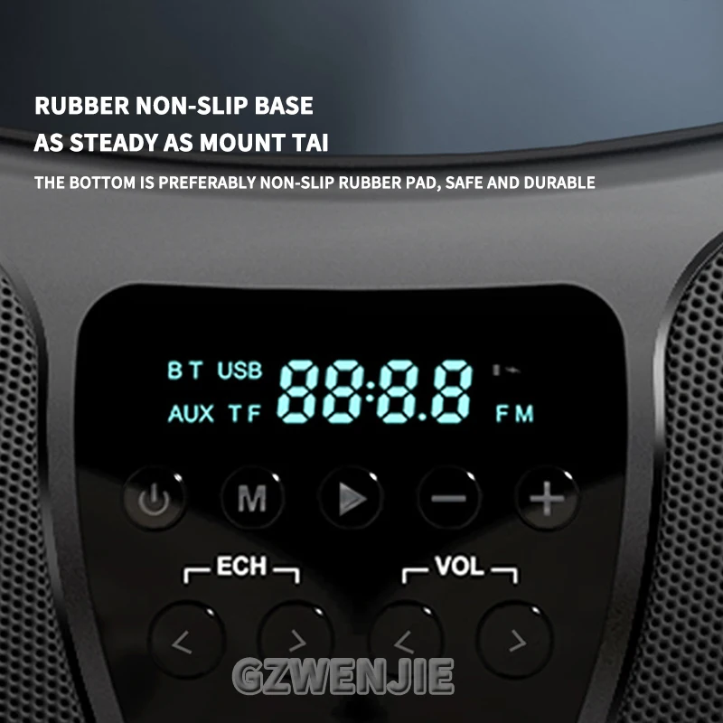 40W Portable Bluetooth Speaker IPX5 Waterproof Outdoor HIFI Pillar Speaker Subwoofer Stereo Speaker FM Radio TF Boom Box