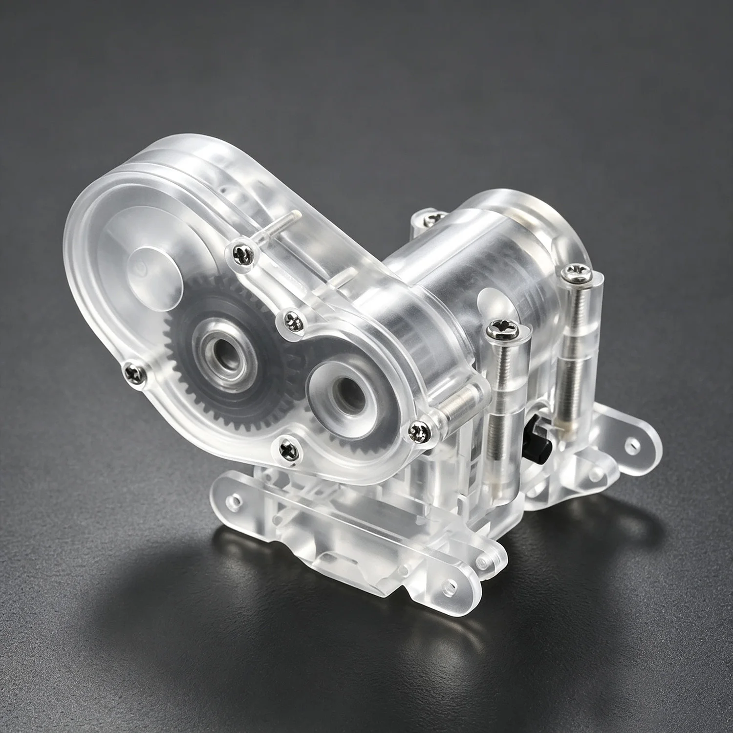 Acrylic Transmission Gear Box and Skid Plate With Gear  for SCX30 Cars Upgrade Parts
