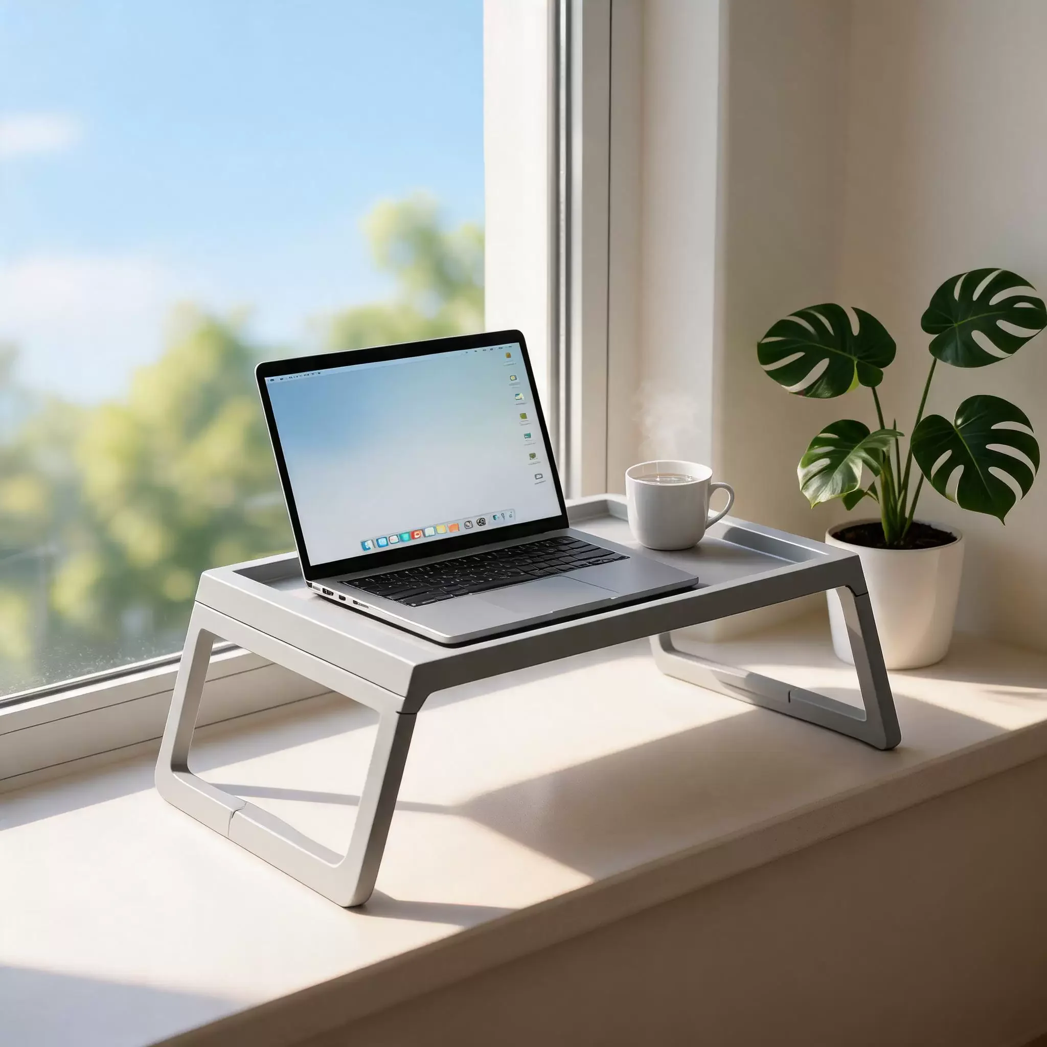 Foldable Simple Bed Desk - Portable Laptop Table, Versatile for Bedroom/Dorm & Outdoor Picnic/Camping Dining