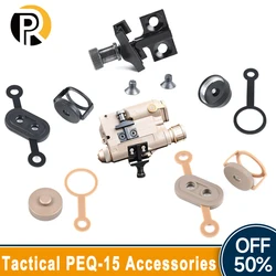 Tactical Airsoft PEQ-15 LA-5C accessori Laser accessorio da caccia Picatinny rail Mount Base copertura della testa della luce Laser coperchio della batteria