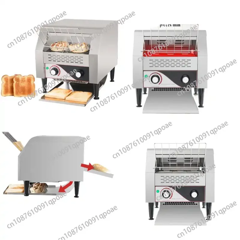 Chain Conveyor Commercial Toaster for Bread Baking Machine Auto Multifunctional Sandwich Hamburger Toaster for Fast Food
