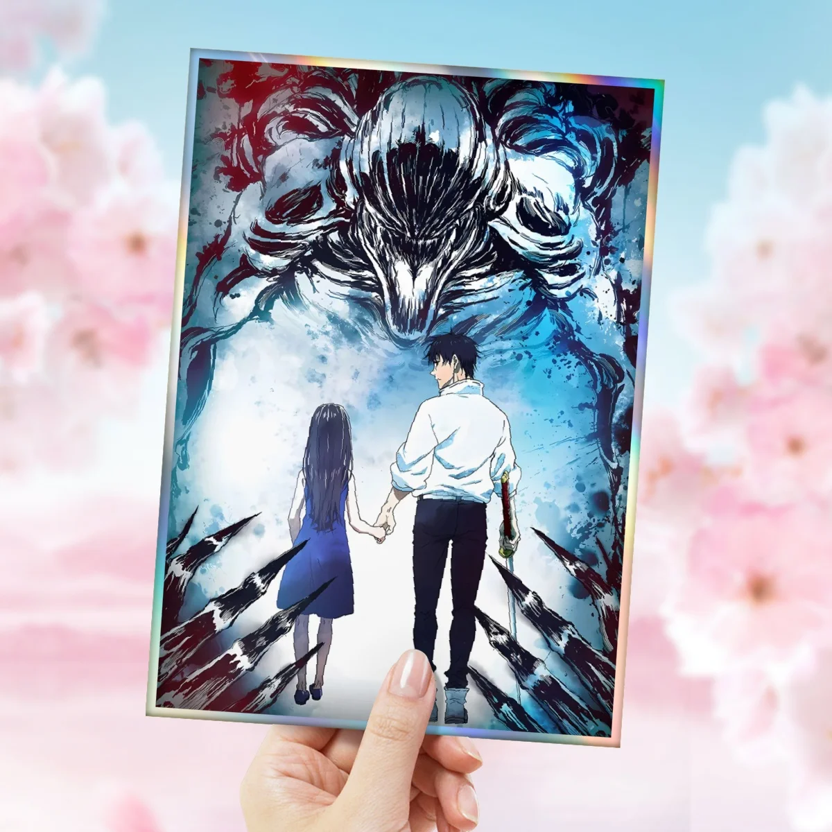 ديكور ملصق ورقي ملون مخصص ، إكسسوارات منزلية ، لوحة معلقة على الحائط ، مكتب غرفة المعيشة ، هدية عشاق الشخصية الإبداعية #2