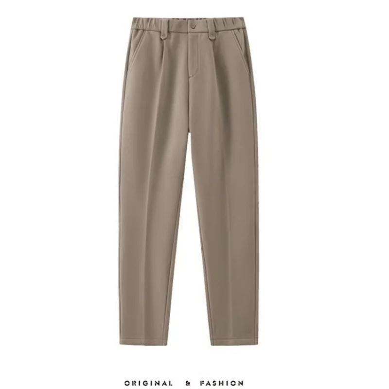 Picture 7: Men's Spring and Autumn New Style British Casual Micro Cone Fashion Pants Design Comfortable and Slimming Western Pants for Men