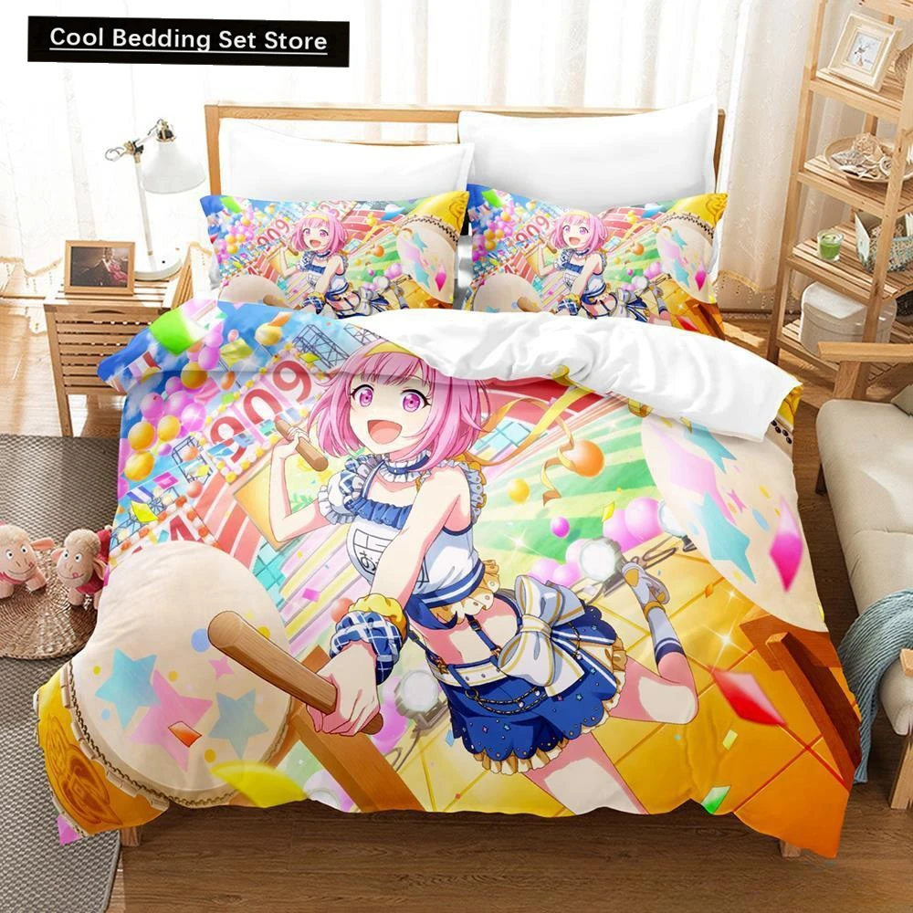 

New Wonderlands x Showtime Bedding Set Single Twin Full Queen King Size Bed Set Adult Kid Bedroom Duvet cover Sets Anime Girls