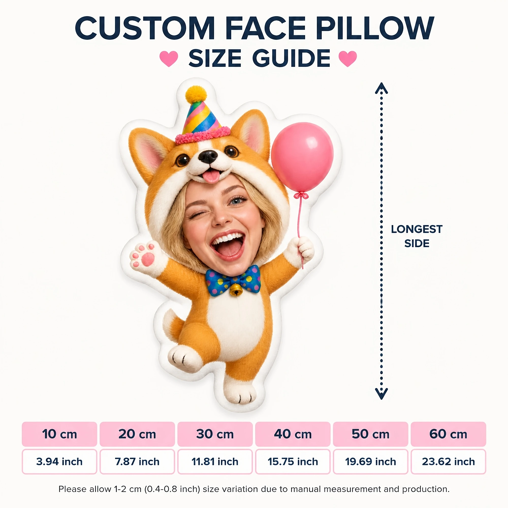 1pc 2D Flat Double Sided Custom Printed Novelty Shaped Throw Pillow, Fun Decorative Home Accent Cushion for Sofa Bed Chair And T