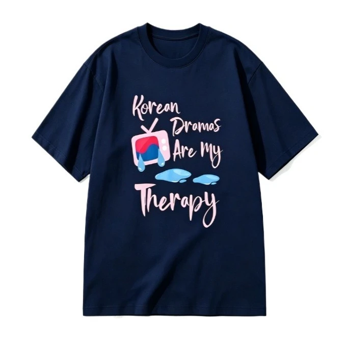 Women Summer Letter Graphic T Shirt Korean Drama Lover Print Short Sleeve Loose Cotton Streetwear Casual Daily Tees Tops 2026