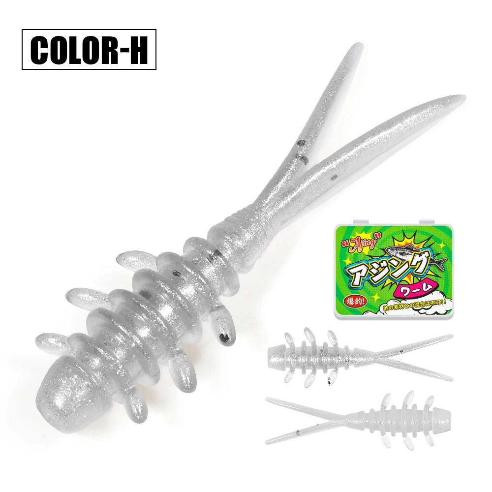 Palisander 25mm Micro Wurm Weiche Angeln Köder TPR Schwimmende Silikon Kunststoff Swimbait Softbait Für Fang Pferd Makrele 20 teile/schachtel