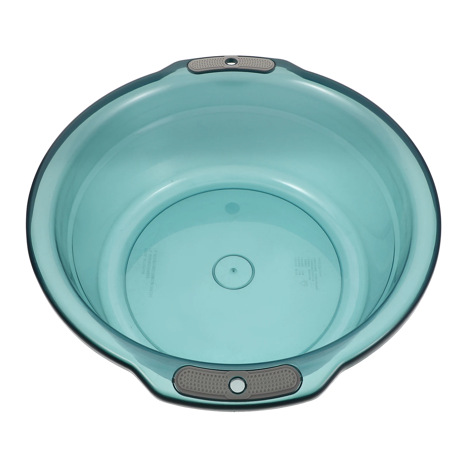 

Clear Hand Foot Soak Basin With Dual Handles Large Transparent Laundry Wash Tub For Pet Vegetable Cleaning Round Plastic