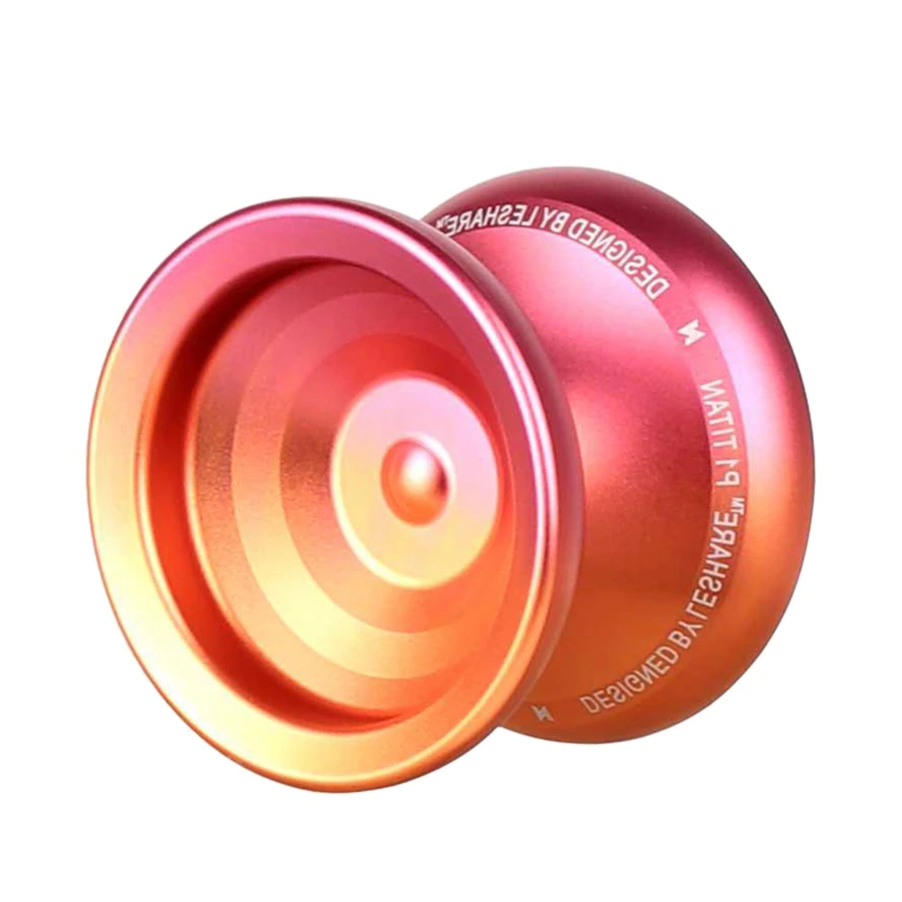 

Professional Unresponsive Aluminum Alloy Yoyo D56.4mm High Precision T Axis Bearing Metal Yoyo with YoYo Strings,B