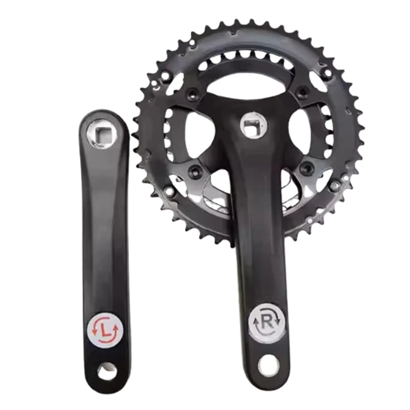 

46/34-зубная дорожная велосипедная звездочка переключения передач, складной велосипед, 175 мм, кривошипная звездочка из алюминиевого сплава с квадратным отверстием