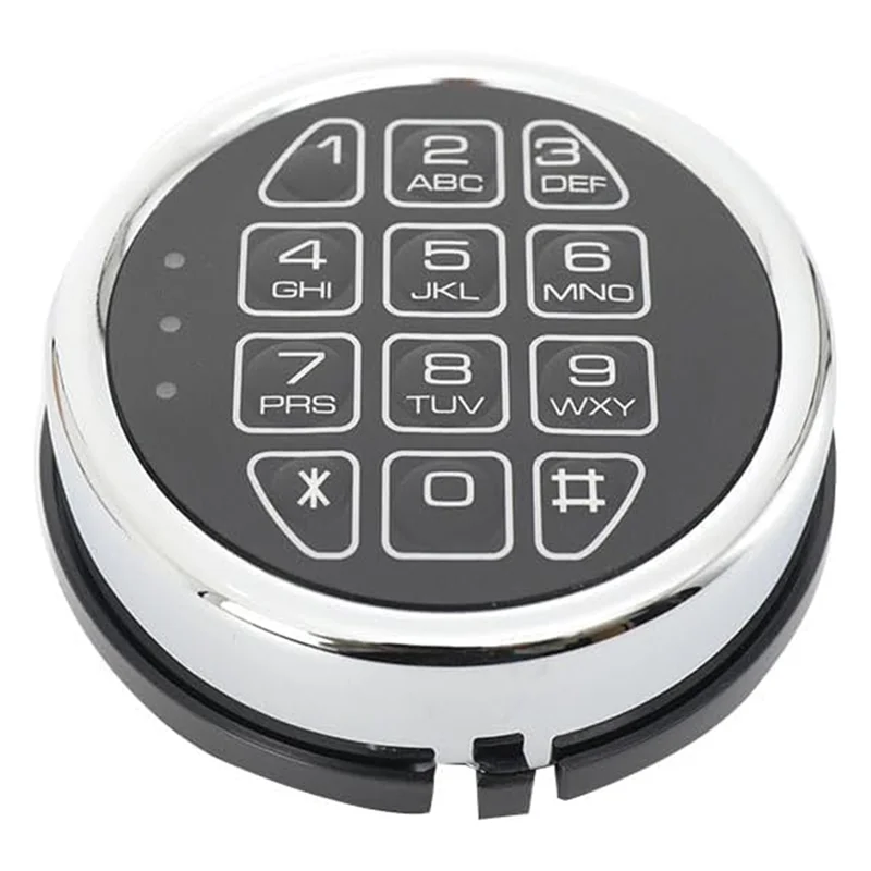 

JABS-Replacement Solenoid Lock Chrome Digital Electronic Keypad Lock For Swing Bolt Safes,Reset Cable,Circuit Board Lock