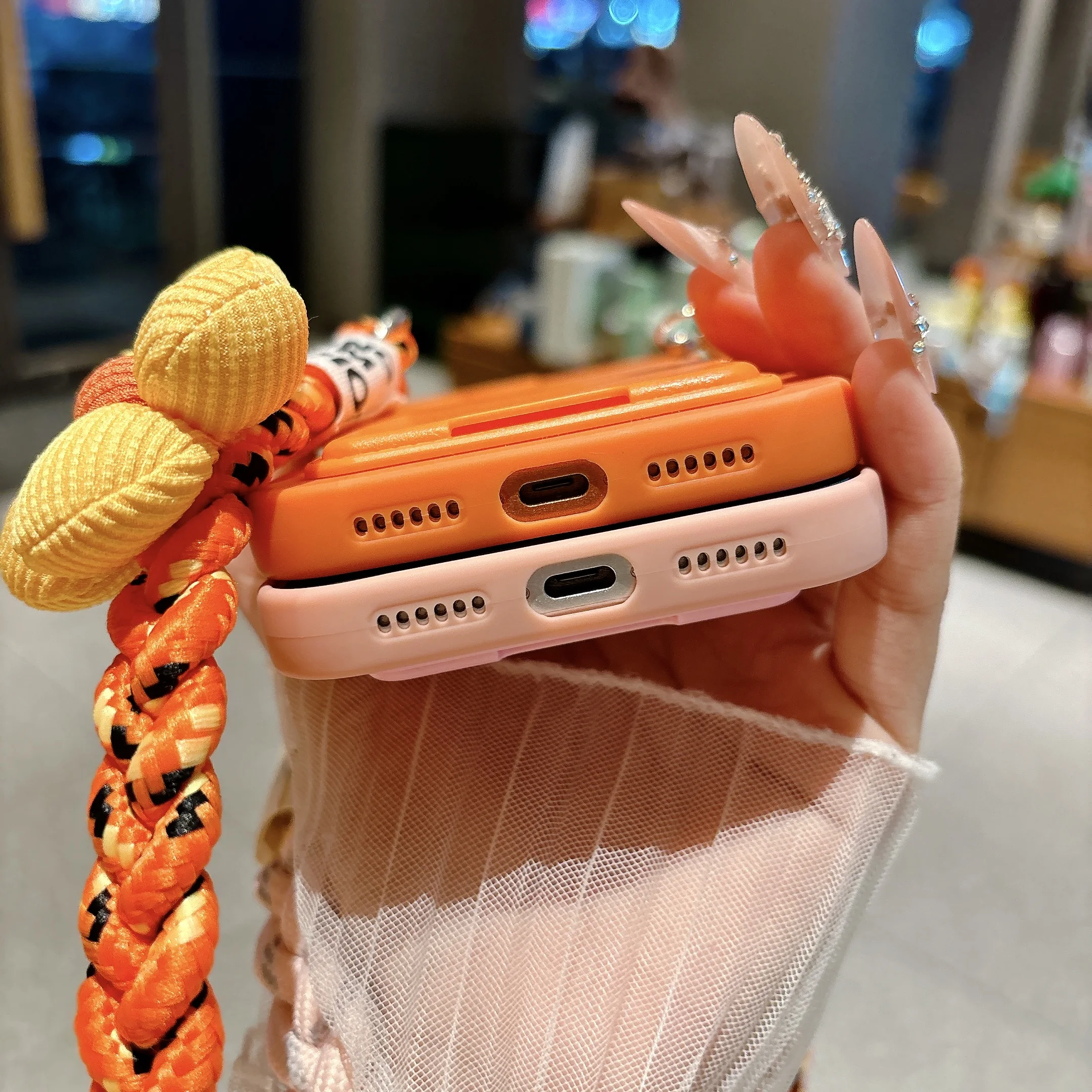 2026 New Braided Crossbody Strap Lanyard Wallet Phone Case For iPhone 17 18 Pro Max Air 16e 17e ATM Card Slot Shockproof Cover view 5