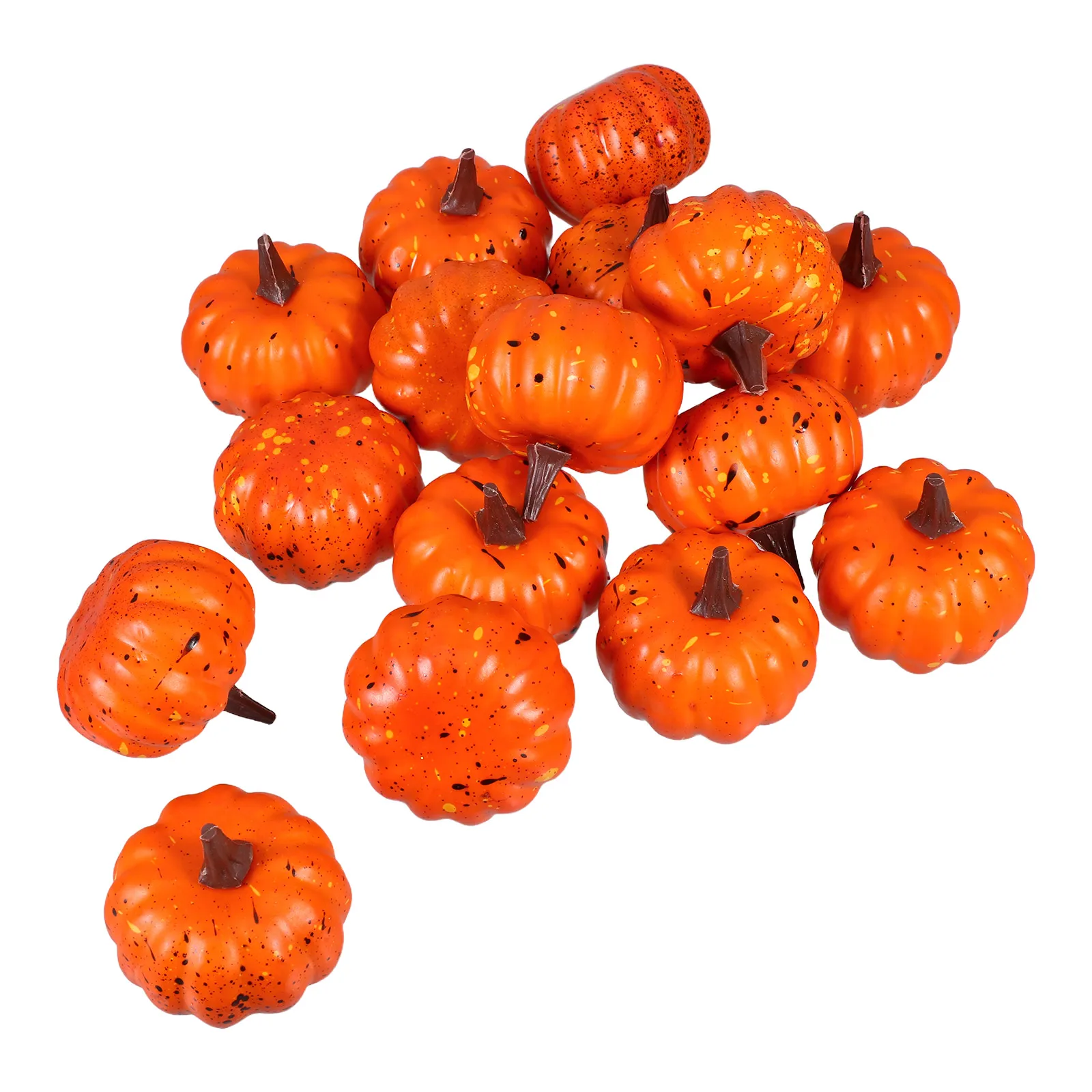 

16Pcs Realistic Foam Pumpkins Fake Mini Pumpkins for Halloween Home Decoration Fall Harvest Thanksgiving Party Supplies