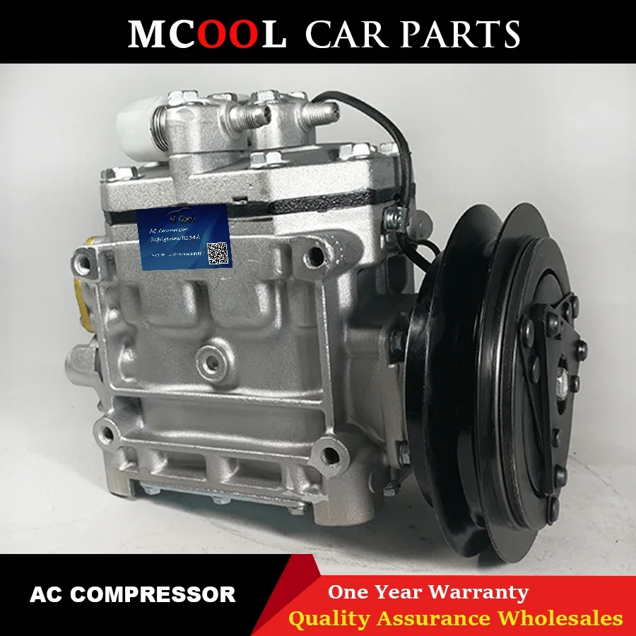 Compresor de aire acondicionado de CA automático para camión de combate Mitsubishi Fuso R2211L FK337D 553073   ACA200A007A ME 121066   24V