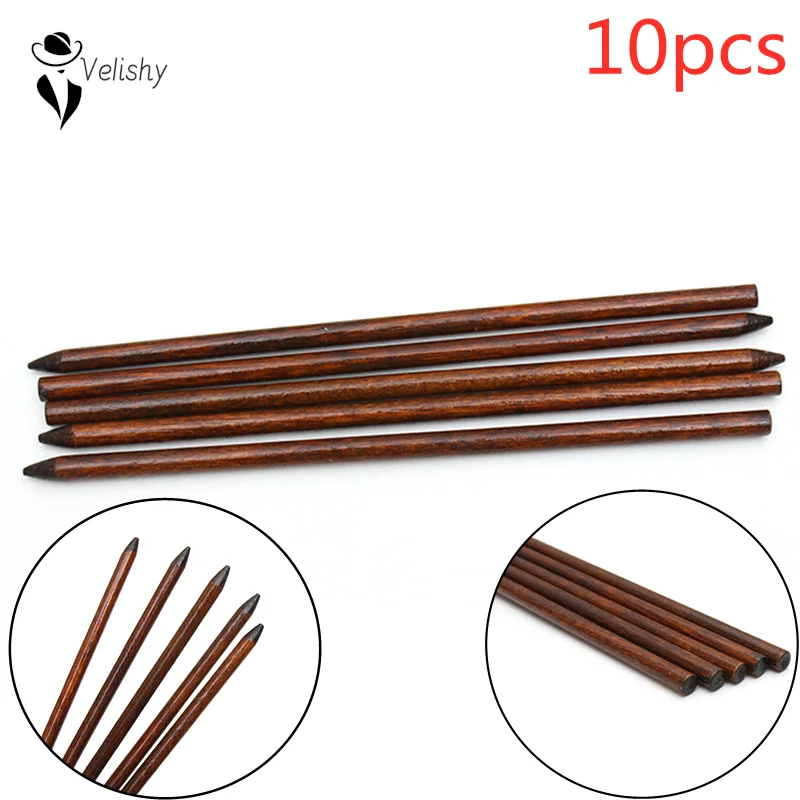 10Pcs/lot 18cm Hair Sticks Printed Wood Hair pins Chopsticks Wooden Hairpin Needle Headwear Jewelry Accessories