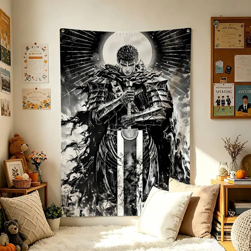 Manga B-Berserk G-Guts Home Decor Wall Hanging Vertical Flags Indoor Outdoor