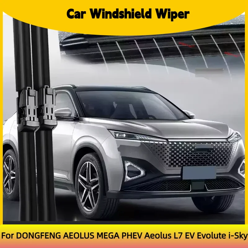 Essuie-glace à pulvérisation d'eau pour pare-brise de voiture modifié pour DONGFENG AEOLUS MEGA PHEV Aeolus L7 EV Evolute i-Sky Auto, essuie-glace à bras humide pour nettoyage.